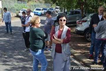 Emotivo acto de descubrimiento de la placa del pasaje que recuerda al periodista Adolfo Santana en Cernícalos (Foto TA)